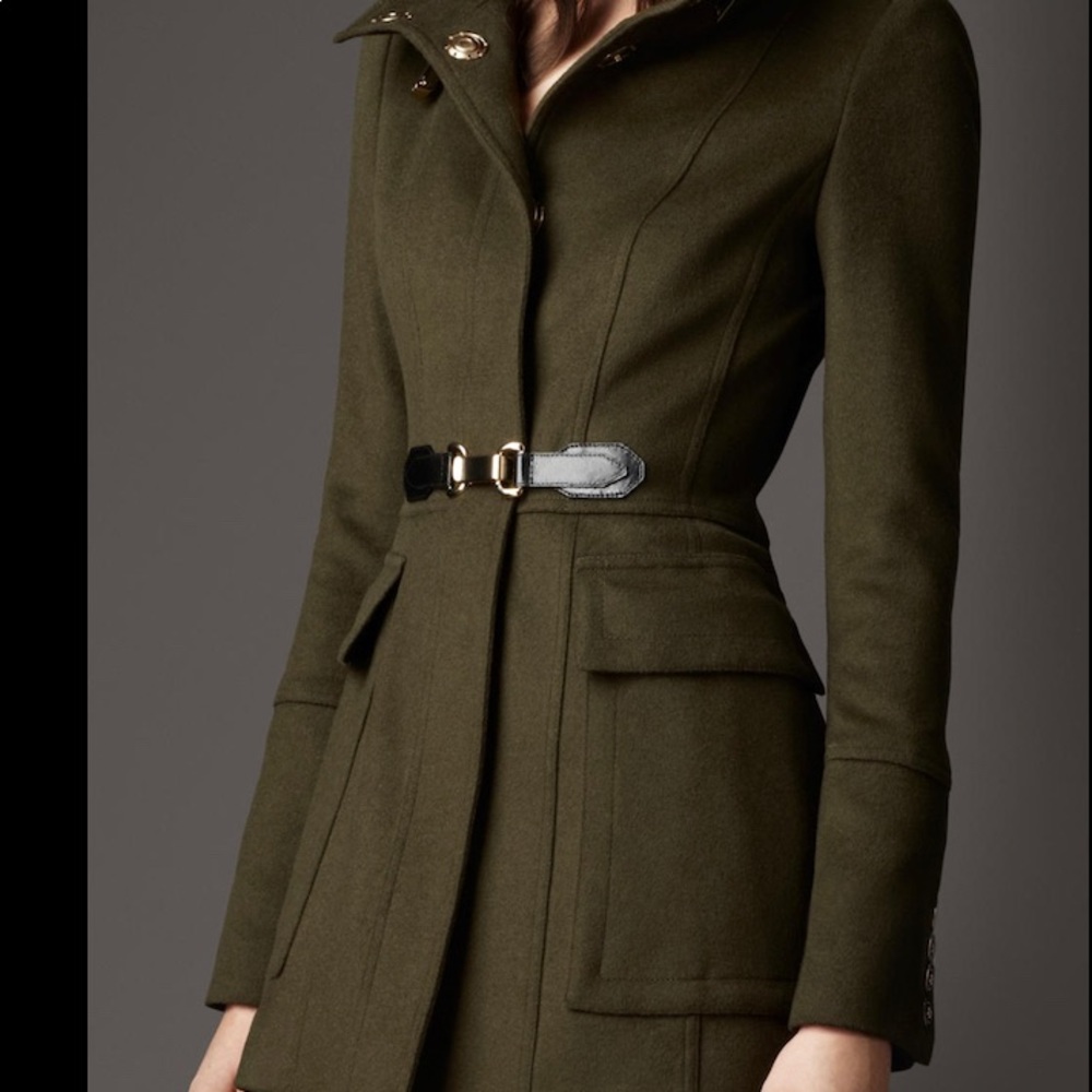 Burberry Women’s Olive Green coat